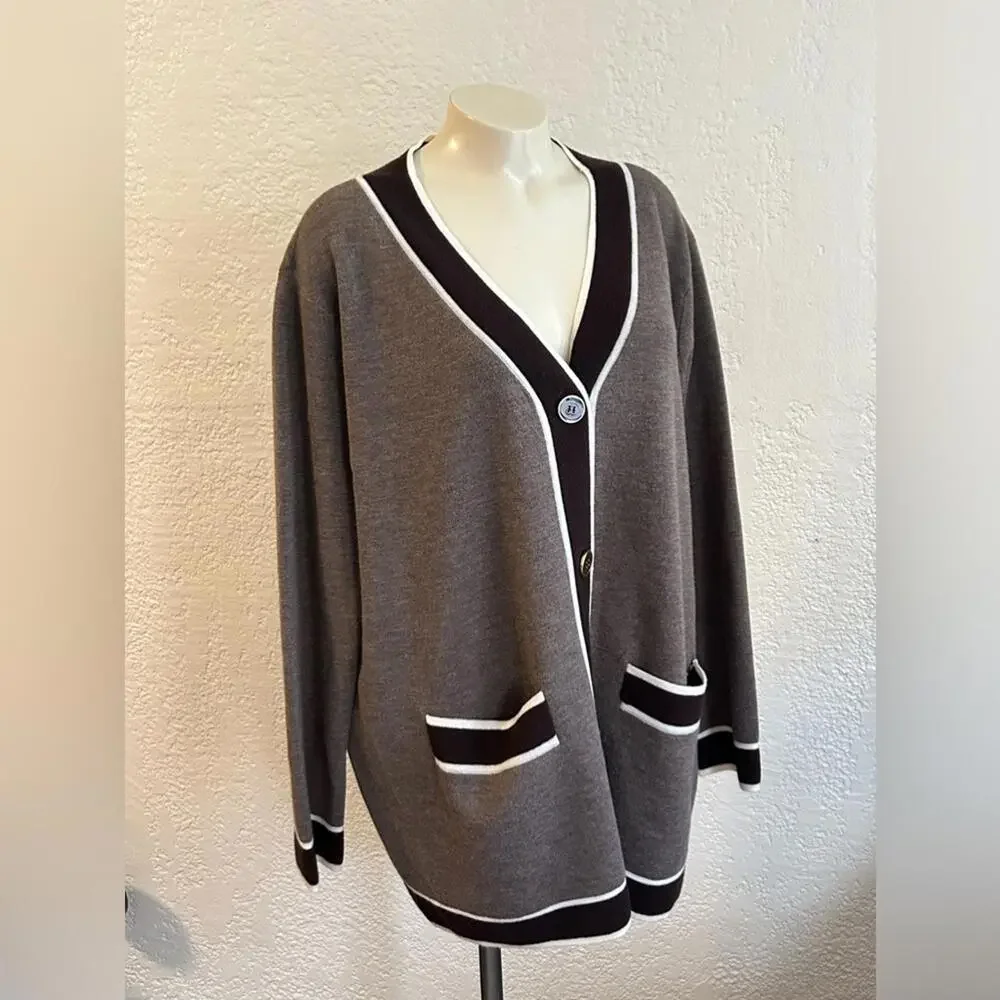 Tuckernuck Brown Cardigan Sweater Size L - Picture 4 of 10